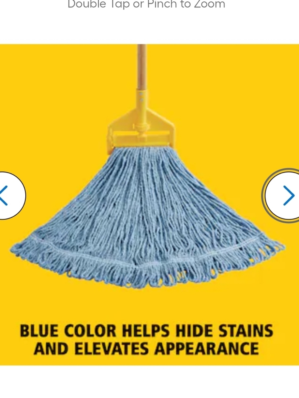 Rubbermaid Commercial Large  Products Blend Mop Head Refill 2 Pack Cotton